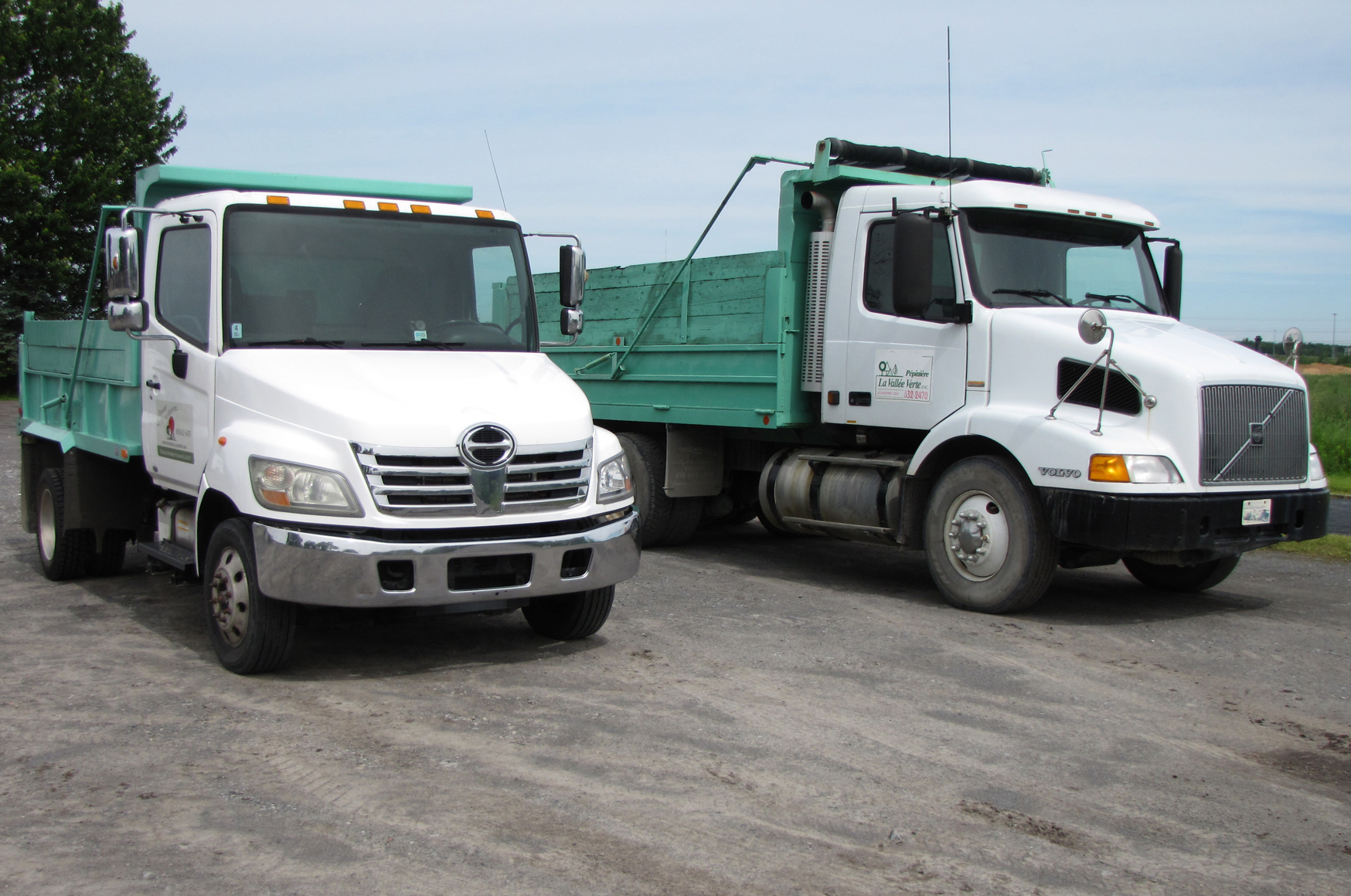 camion service de livraison de terre et sable La Vallée Verte